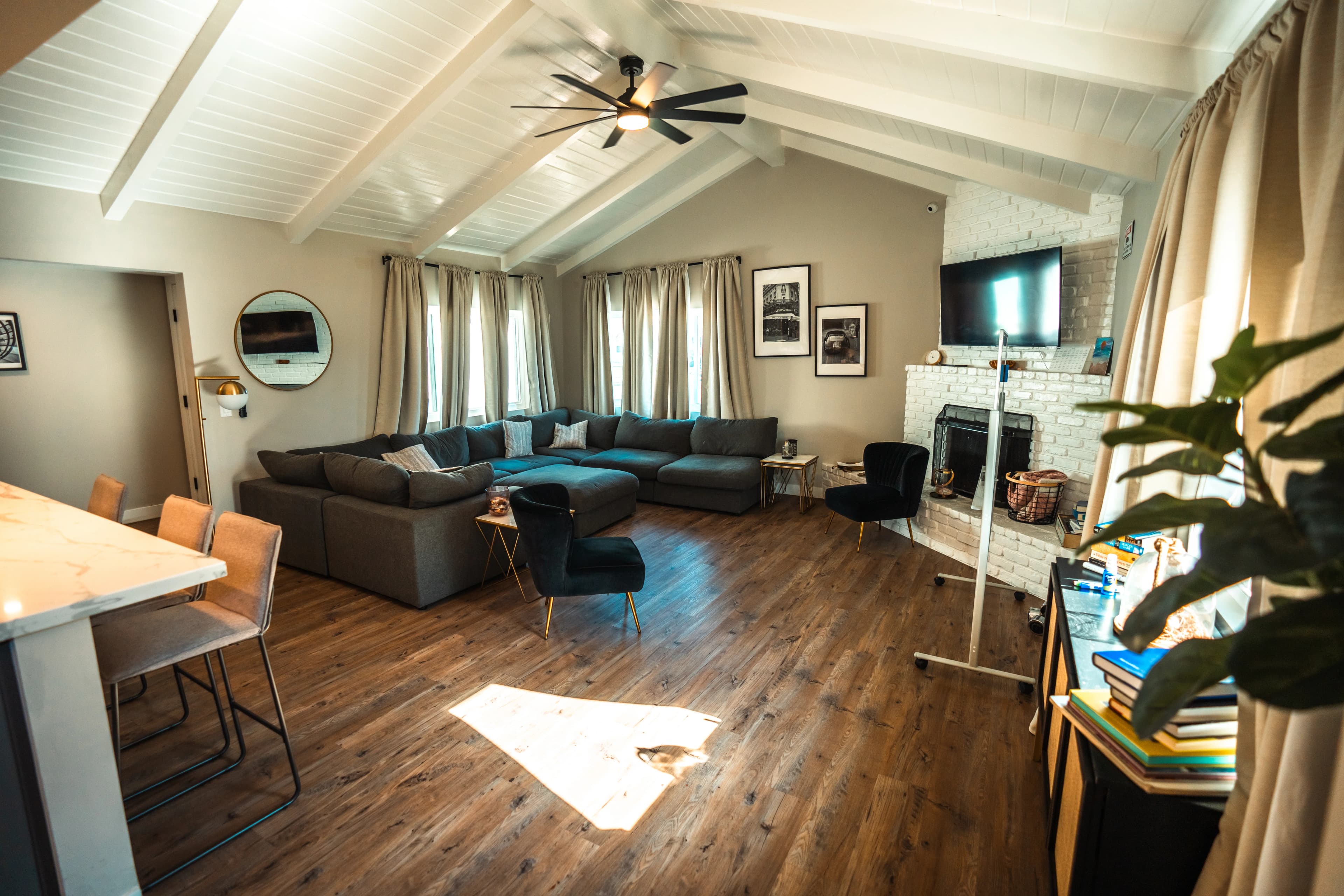Comfortable living spaces at Surf City Detox